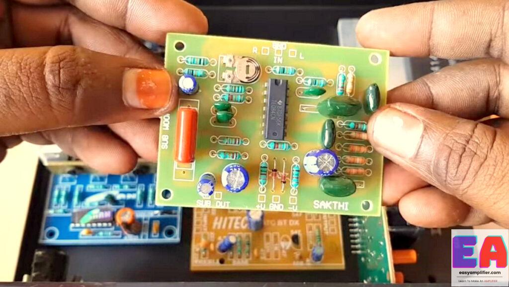 how to make a best 2.1 amplifier sakthi sub pre