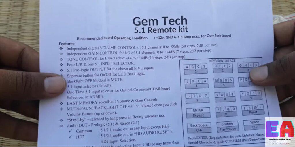 best 5.1 Remote kit amplifier board 5.1 remote kit