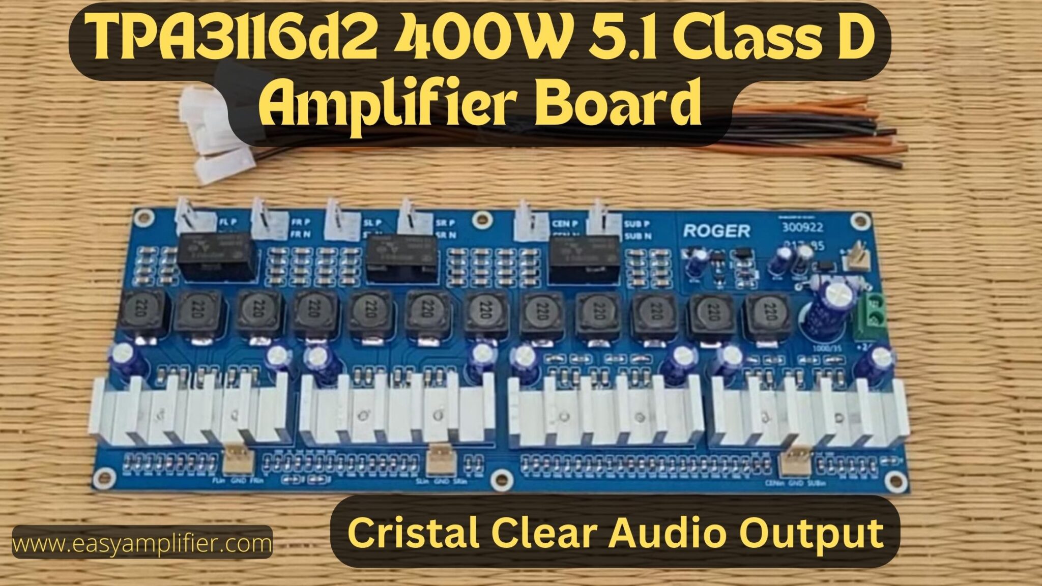 TPA3116D2 400W best 5.1 Class d amplifier board Amplifier Board Making
