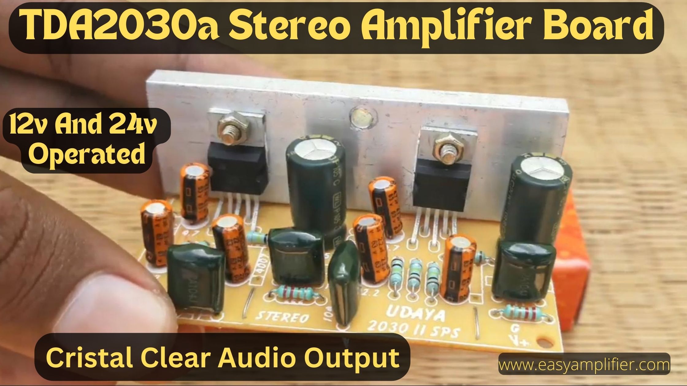 You are currently viewing tda2030 amplifier circuit 12v and 24v Stereo amplifier Board For Best Audio Result