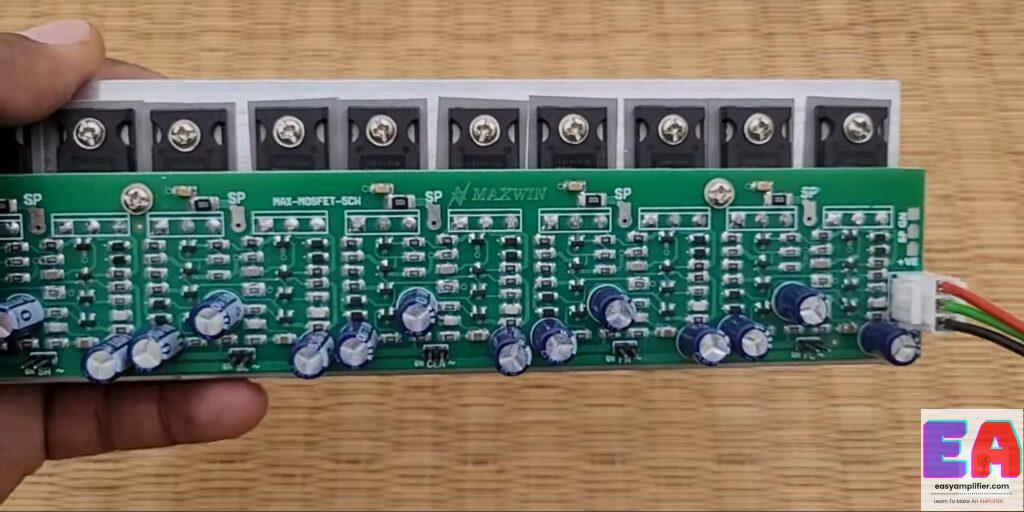 IRF 150n MOSFET amplifier board with connection details best mosfet amplifier board in the market mosfet amplifier board