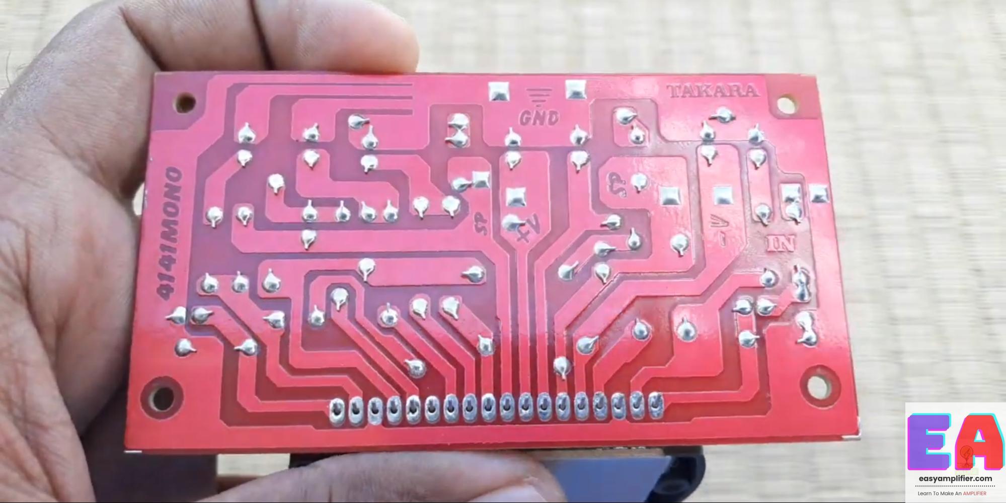 STK4141 Ic Stereo And Mono Amplifier Board Input And Output Connection