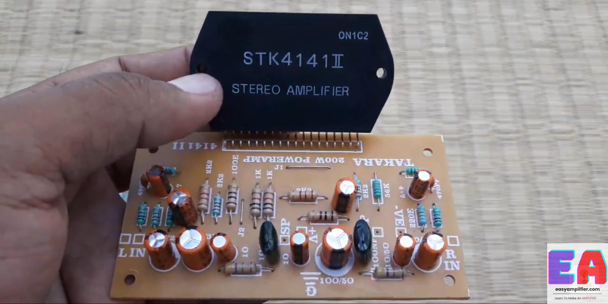 STK4141 Ic Stereo And Mono Amplifier Board Input And Output Connection stk4141-ic-stereo-and-mono-amplifier-board-input-and-output-connection