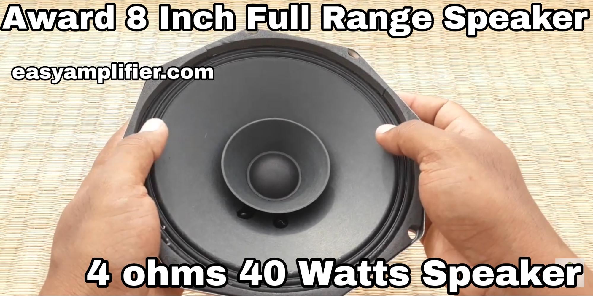 You are currently viewing Award 8 inch speaker review and technical specifications best full-range speaker after Philips