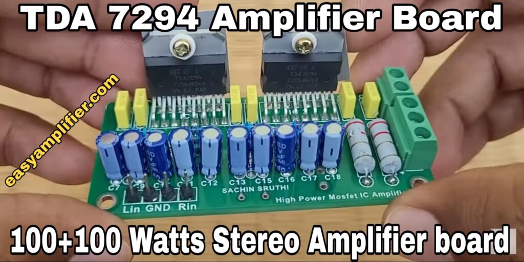 tda7294 amplifier board review and connection Details 100+100watts power output best stereo board tda7294 amplifier board