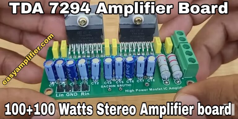 tda7294 amplifier board review and connection Details 100+100watts