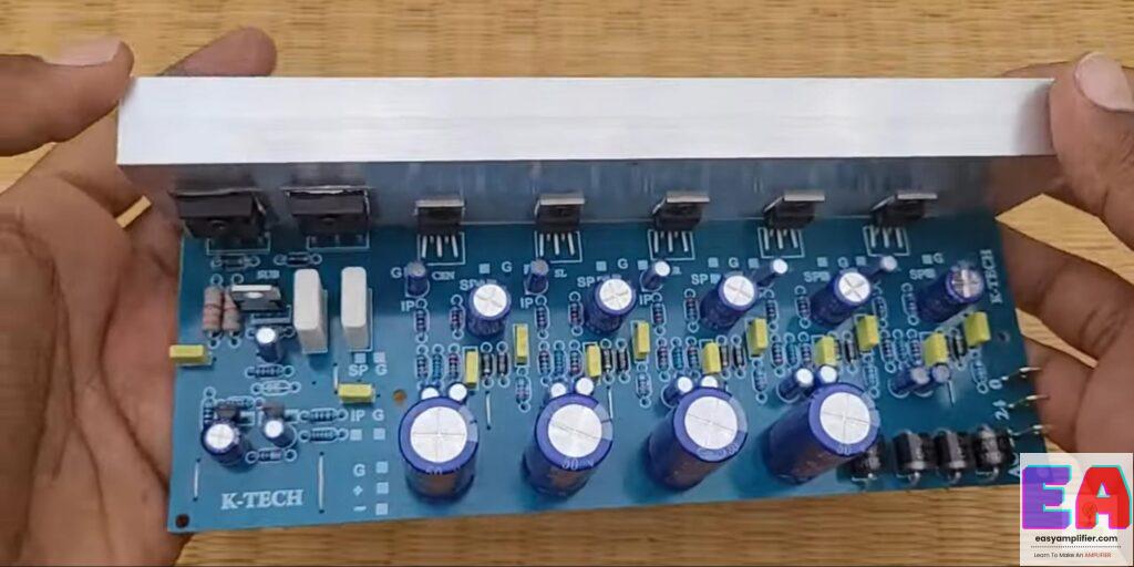 TDA2050 amplifier board with two transistors (tip 142+Tip 147) 5.1 amplifier board review and connection details powerful board TDA2050 amplifier board