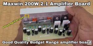 Read more about the article 2.1 maxwin amplifier board Review and connection details best compact amplifier board